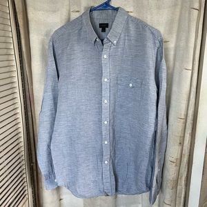 J. Crew Baird McNutt Irish Linen Button Down Shirt Standard Fit  Excellent